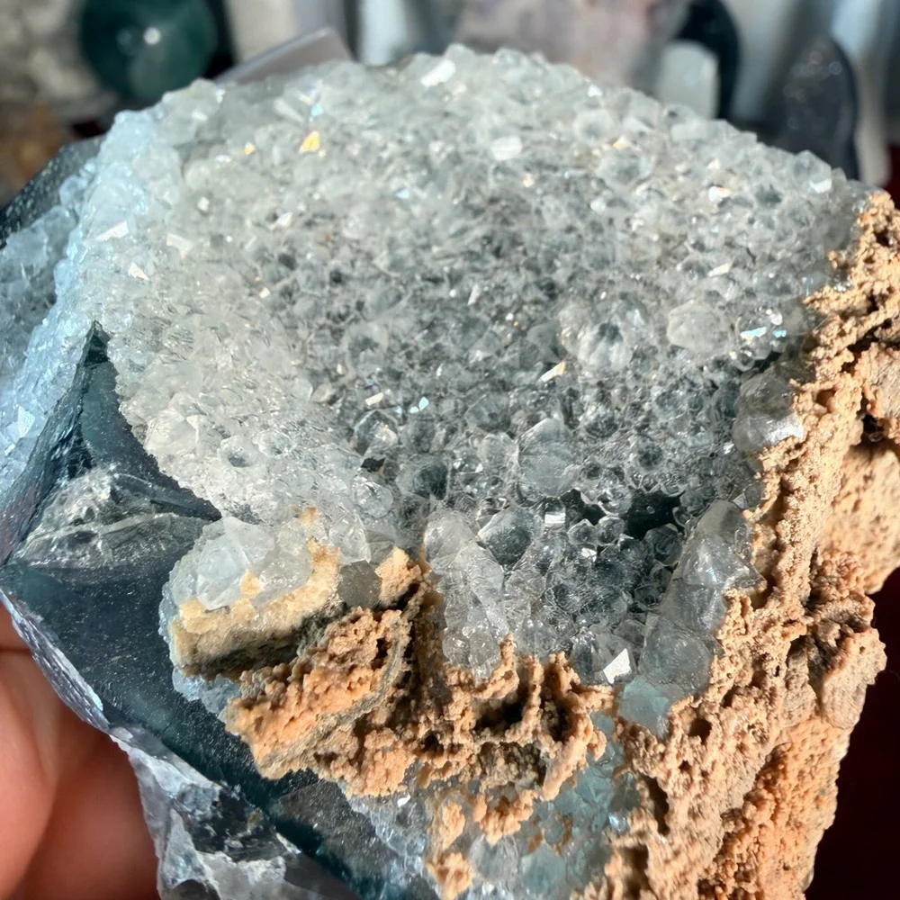 Natural Fluorite & Quartz Nigeria | Raw Crystal Specimen | Clarity • Focus • - Picture 8 of 8